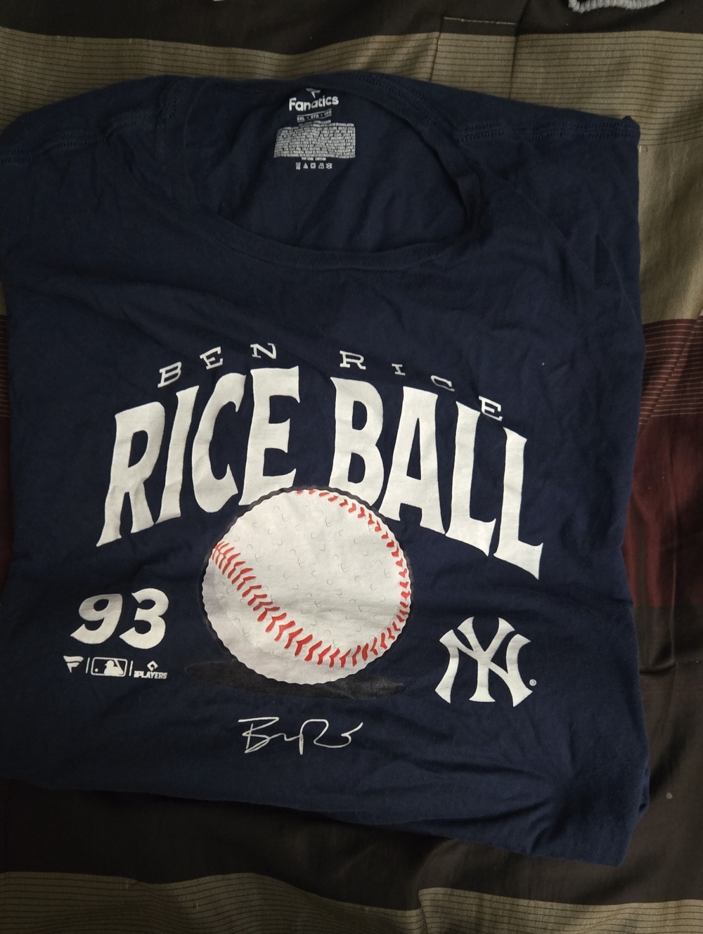 Fanatics Navy 'Rice Ball' New York Baseball Graphic Tee